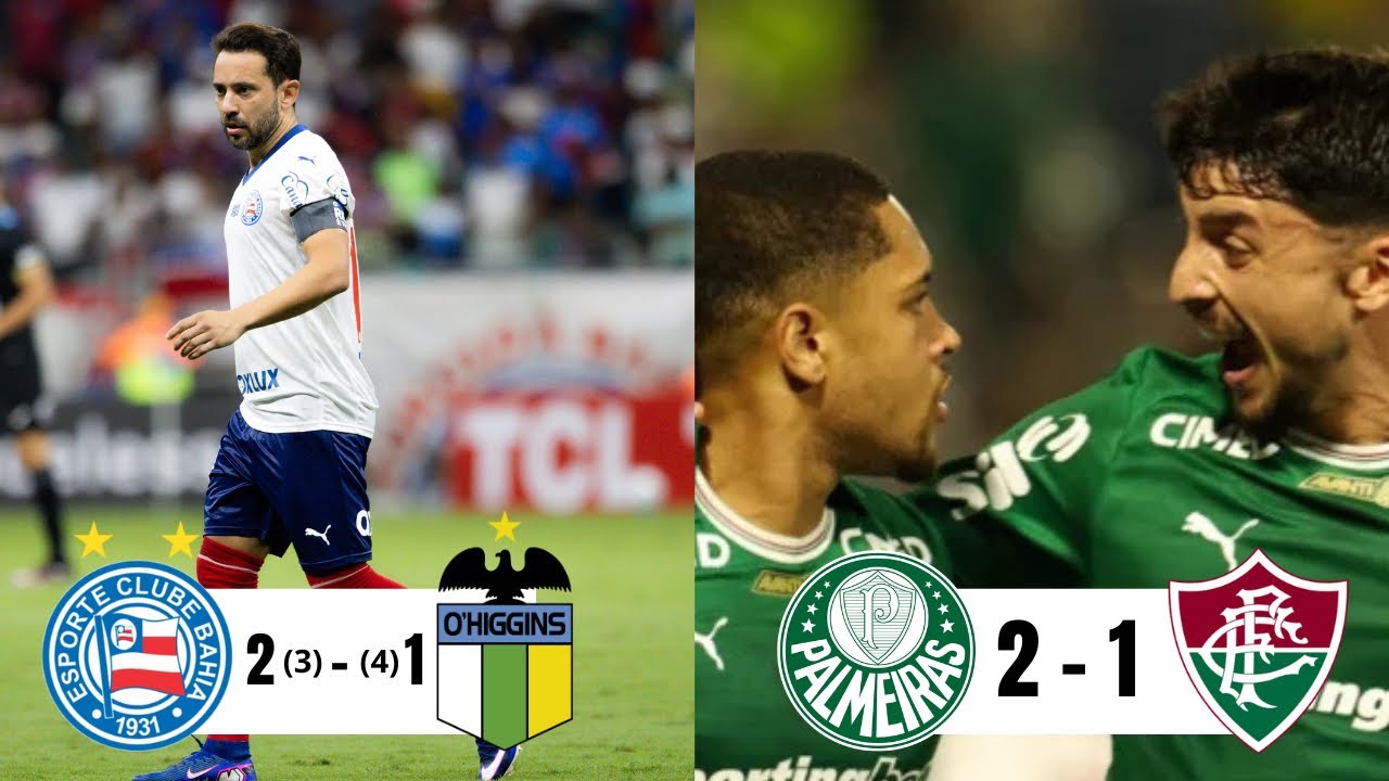 Bahia eliminado da Libertadores + Palmeiras vence Fluminense é o líder do Brasileiro!