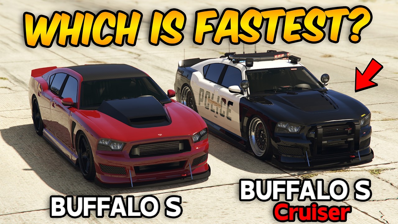 GTA 5 ONLINE - BUFFALO S CRUISER VS BUFFALO S (WHICH IS FASTEST?)