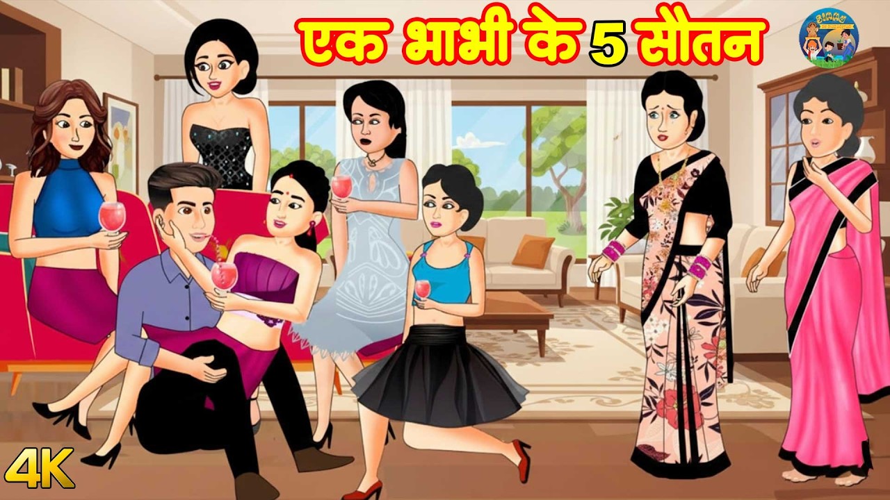 एक भाभी के 5 सौतन | 5 stepsons of one sister-in-law | Saas Bahu | Hindi Stories | Moral Kahaniyan