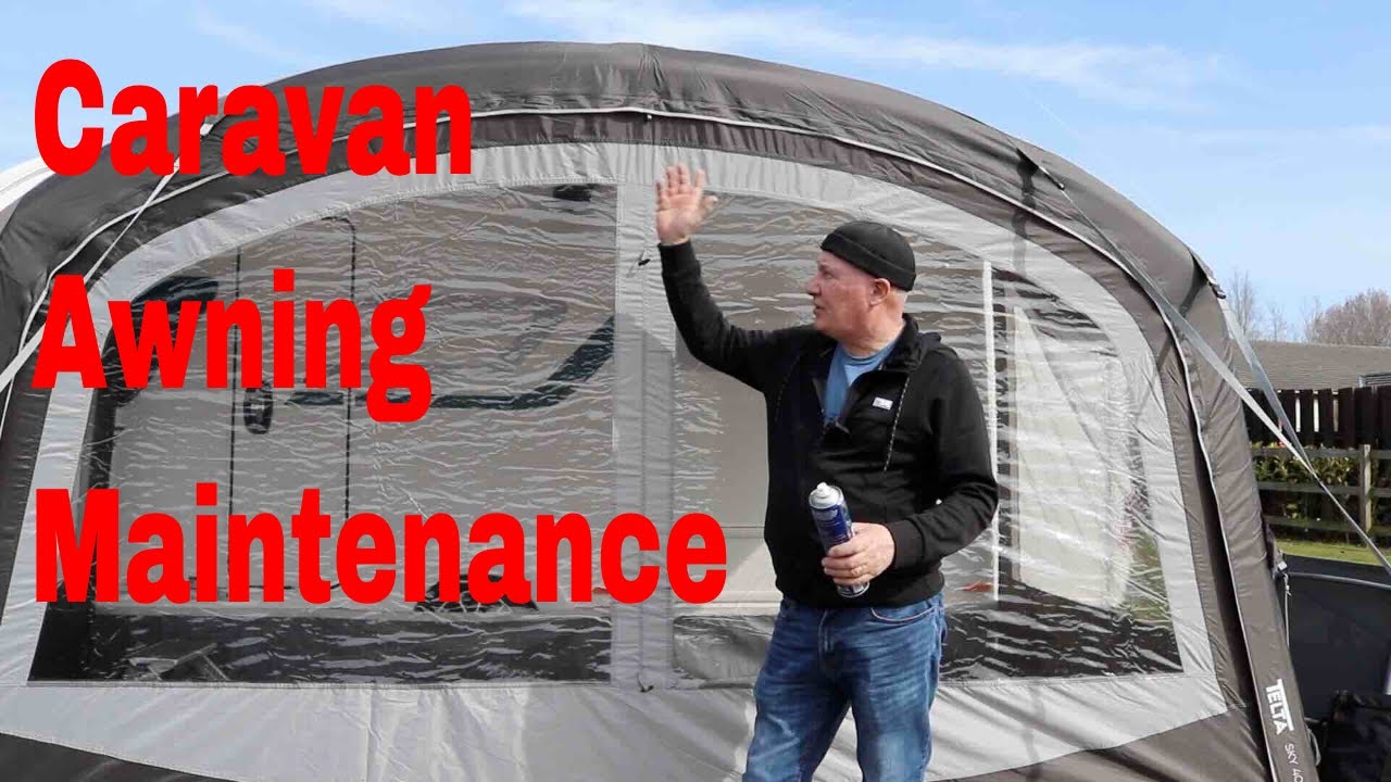Caravan Awning Maintenance. UV Protection.