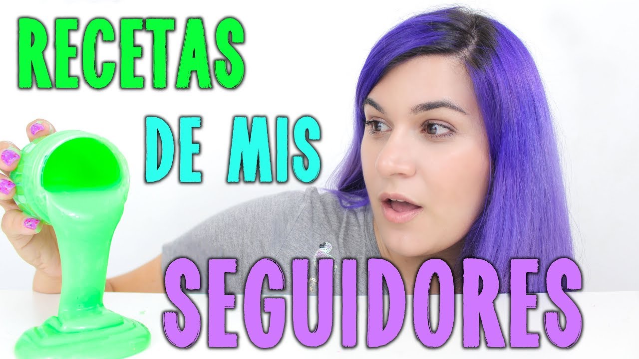 PROBANDO RECETAS DE SLIME DE MIS SEGUIDORES!