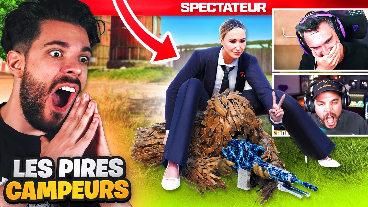 JE R&Eacute;AGIS AUX PIRES CAMPEURS des STREAMEURS sur WARZONE