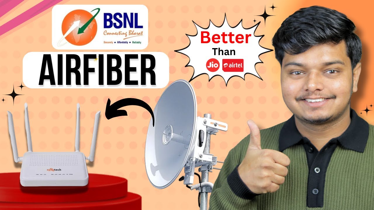 BSNL AirFiber Explained: Plans, Speed & Installation! 📡