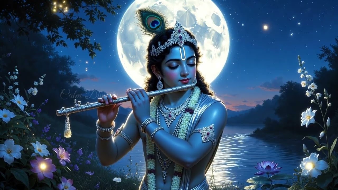 Midnight Krishna Flute: Sleep Meditation & Inner Peace | Calm Divinity | 14