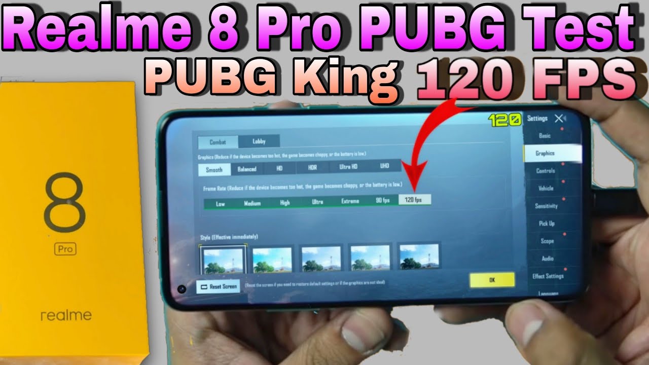 Realme 8 Pro PUBG Test 💥💪| Realme 8 Pro PUBG Graphics settings,battery Drain | realme 8 Pro Unboxing