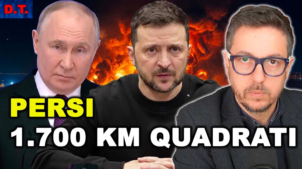 KIEV HA PERSO QUASI 1.700 KMQ DA LUGLIO | DRONI UCRAINI VERSO MOSCA