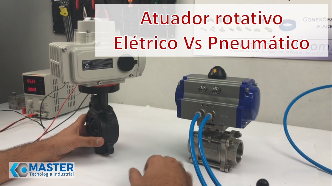 Qual a diferença entre ATUADOR ELÉTRICO e PNEUMÁTICO para VÁLVULAS?