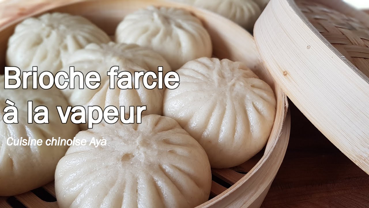Brioche farcie à la vapeur(baozi):pâte+2 propositions de farces -Recette chinoise traditionnelle