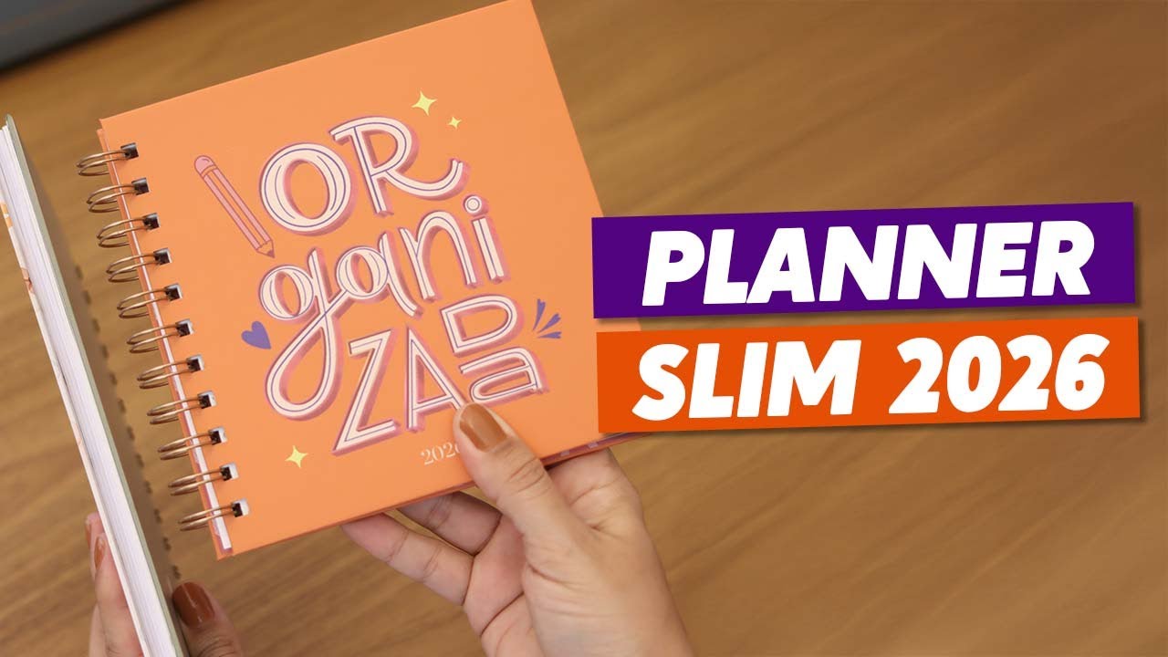 Planner Slim 2026 - Meu miolo preferido!