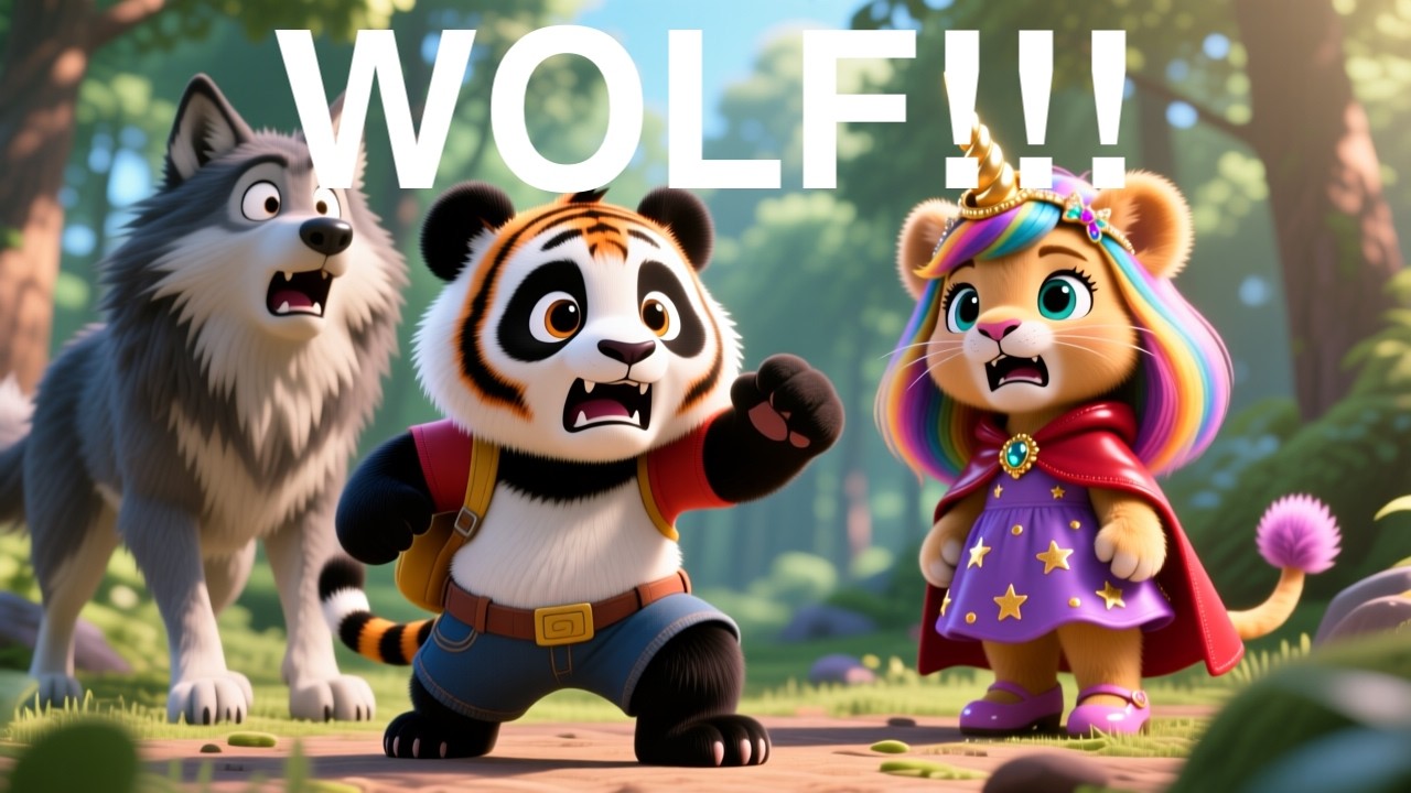 Little Red Riding Hood BUT With a Unicorn Lion & Tiger Panda 🦄🐼 | Kids Cartoon Story | Episode 1