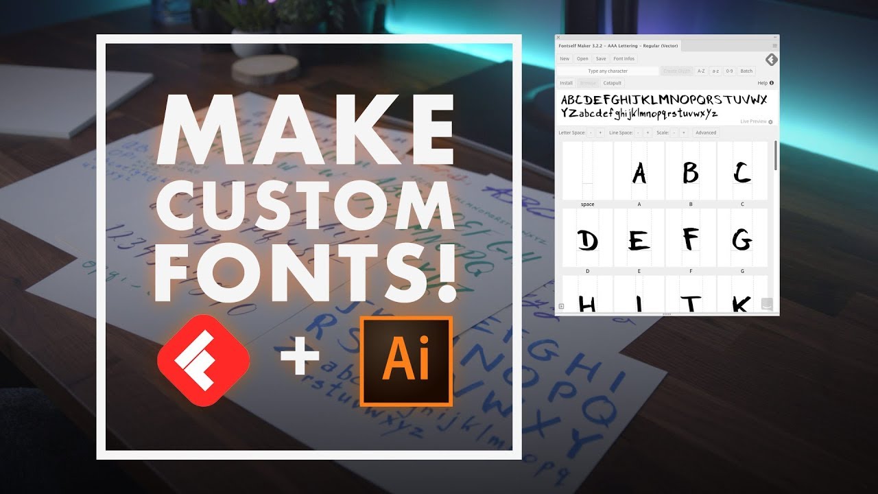 Создавайте собственные шрифты в Adobe Illustrator с помощью Fontself!