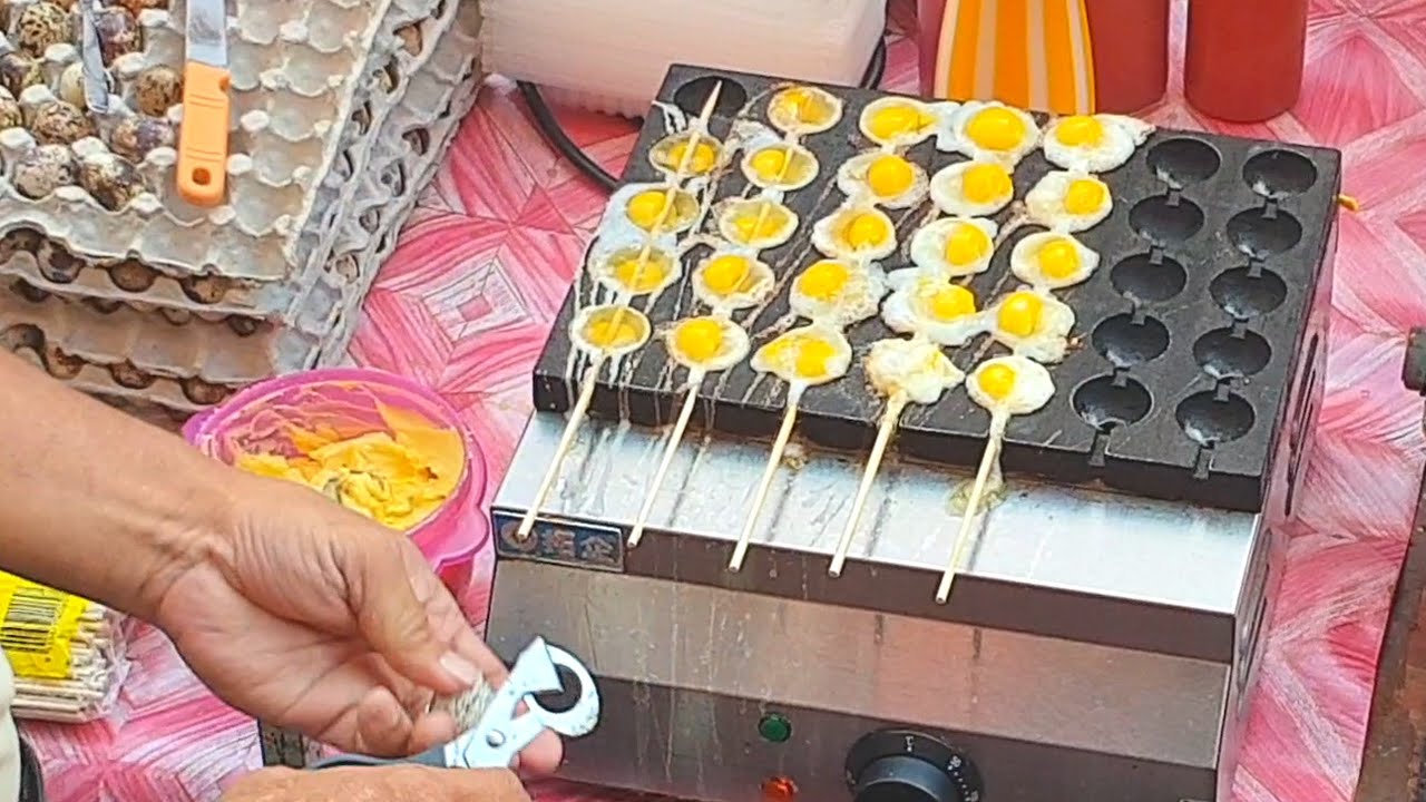 🥚🥚🥚 GRILLED STICKs OF QUAIL EGGS【烤鹌鹑蛋】/ Melaka Jonker Walk