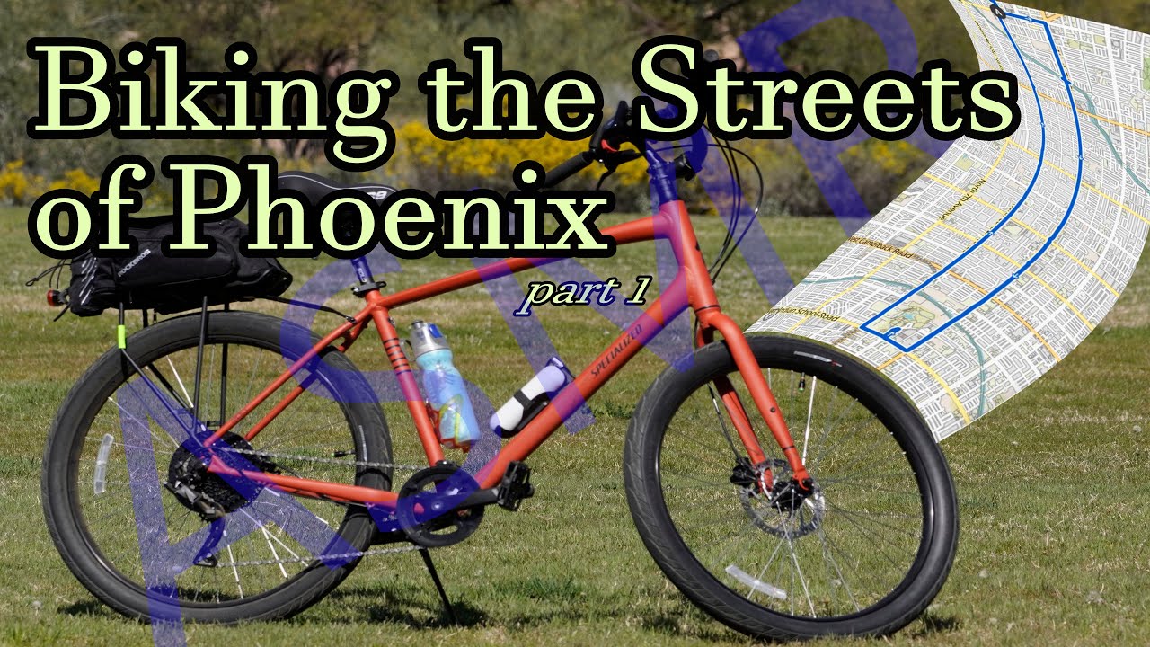 Biking the Streets of Phoenix, Arizona - ASMR (kinda).  Part 1.