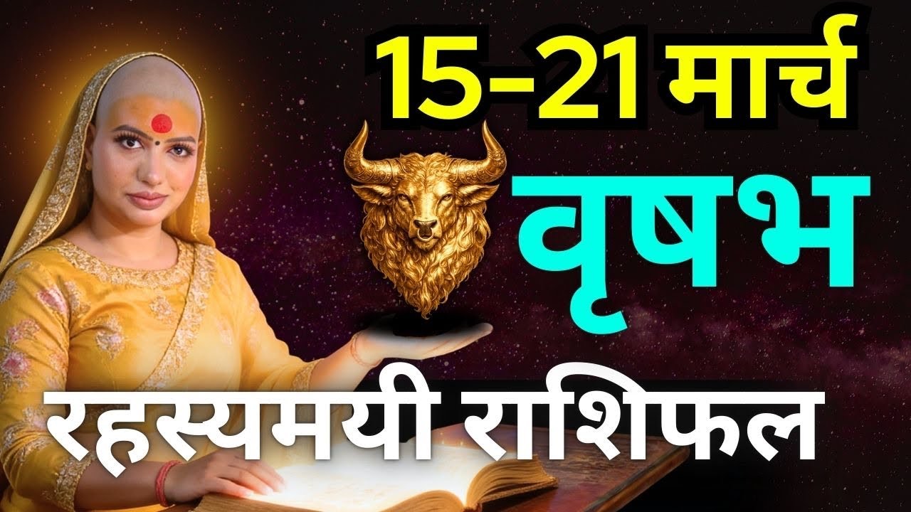 वृषभ राशिफल 2026 | 15-21 मार्च राशिफल | साप्ताहिक राशिफल | Vrisabh Rashifal       
