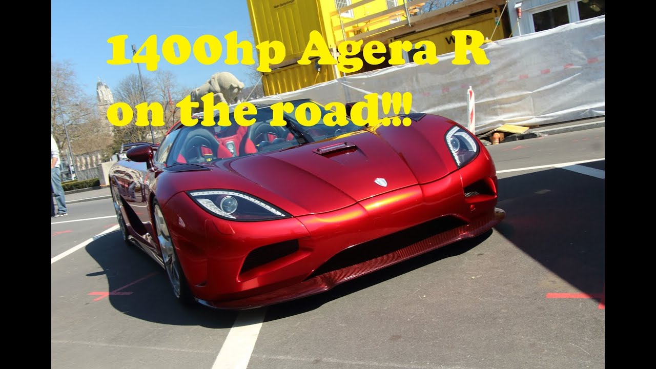 Koenigsegg Agera R with 1400hp on the road!!!