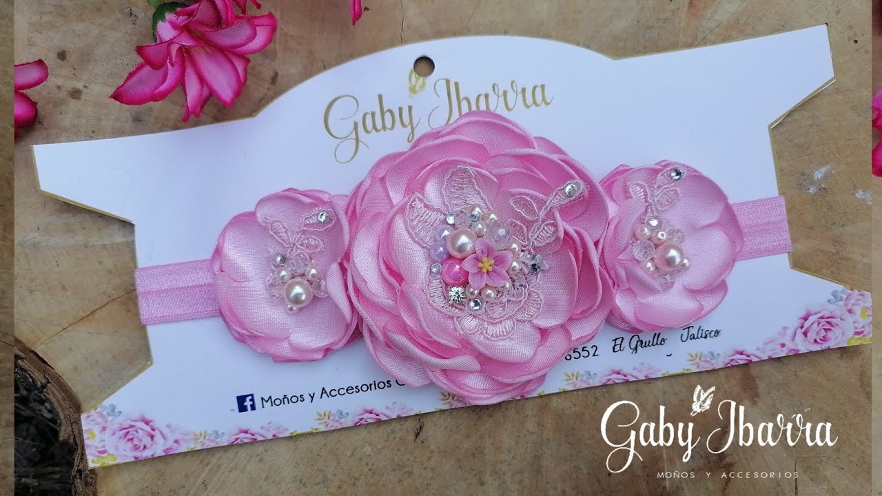 FLOR QUEMADA EN TELA  paso a paso #moñosyfloresgaby