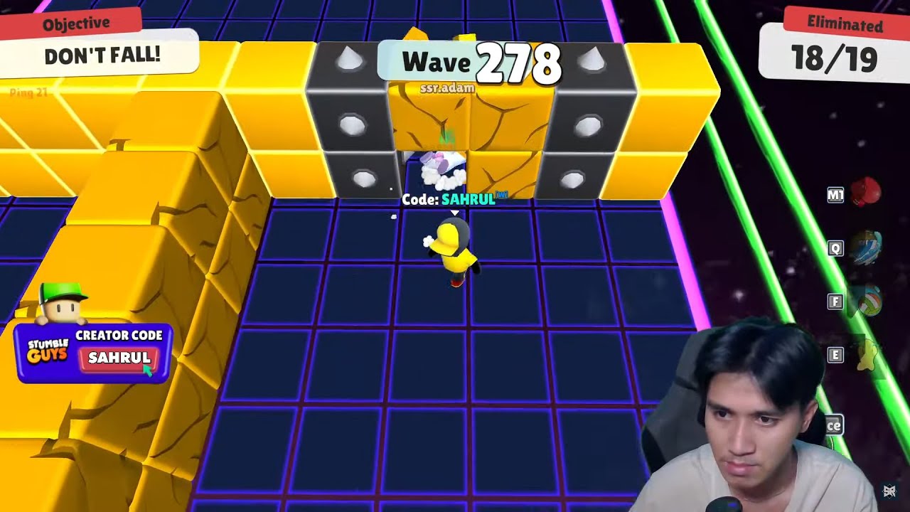 FIND WAVE BLOCK DASH ENDLEES NEW RECORD? - Stumble Guys #GO300K