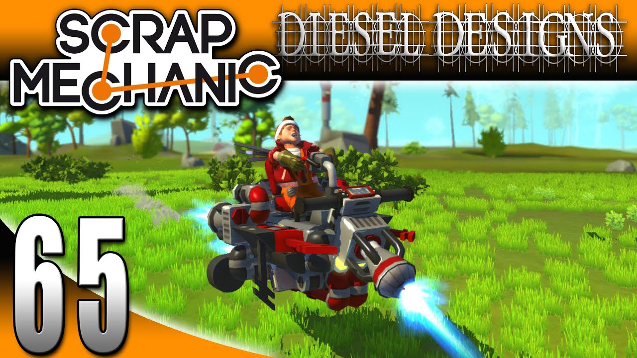 Scrap Mechanic Gameplay : EP65: FAN CREATION Compact Hover Bike by F1R3STORM! (Let's Play 1080p)