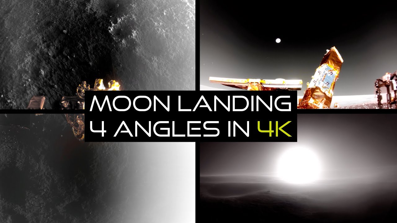 Blue Ghost Moon Landing - 4 Incredible Angles of Firefly's Lunar Touchdown