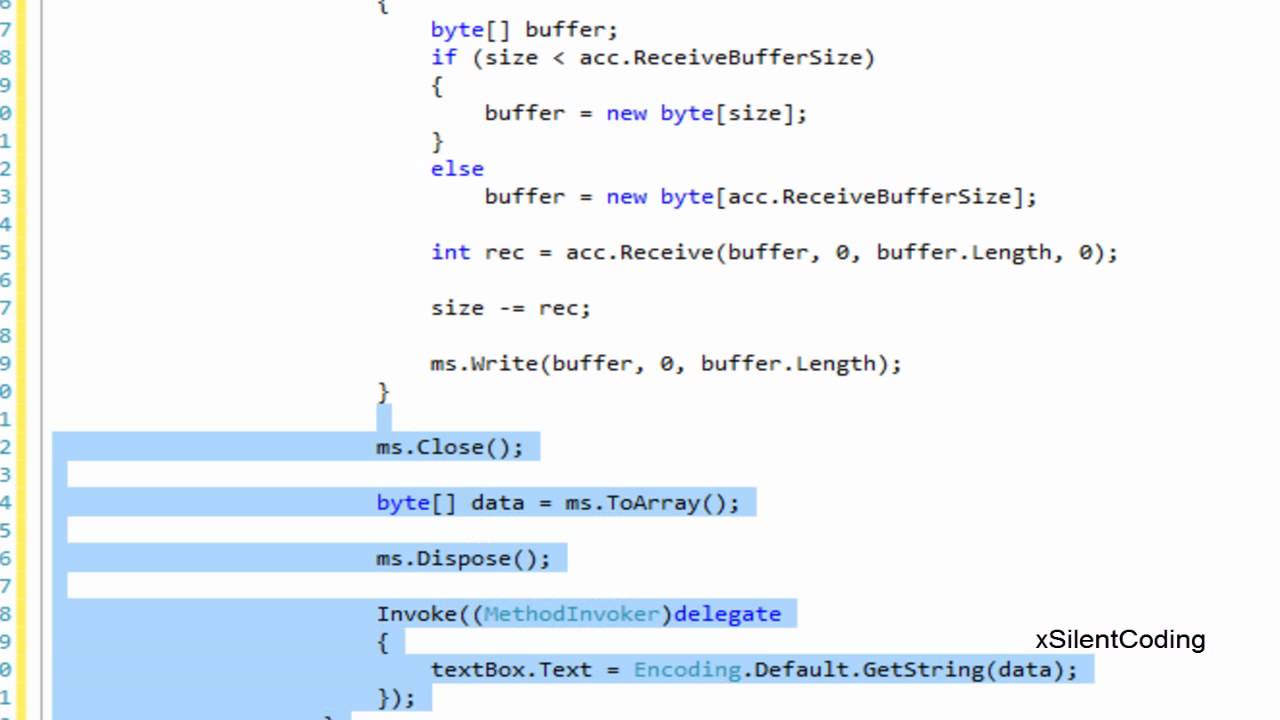 C# Socket Basics - Receive Past Buffer Size