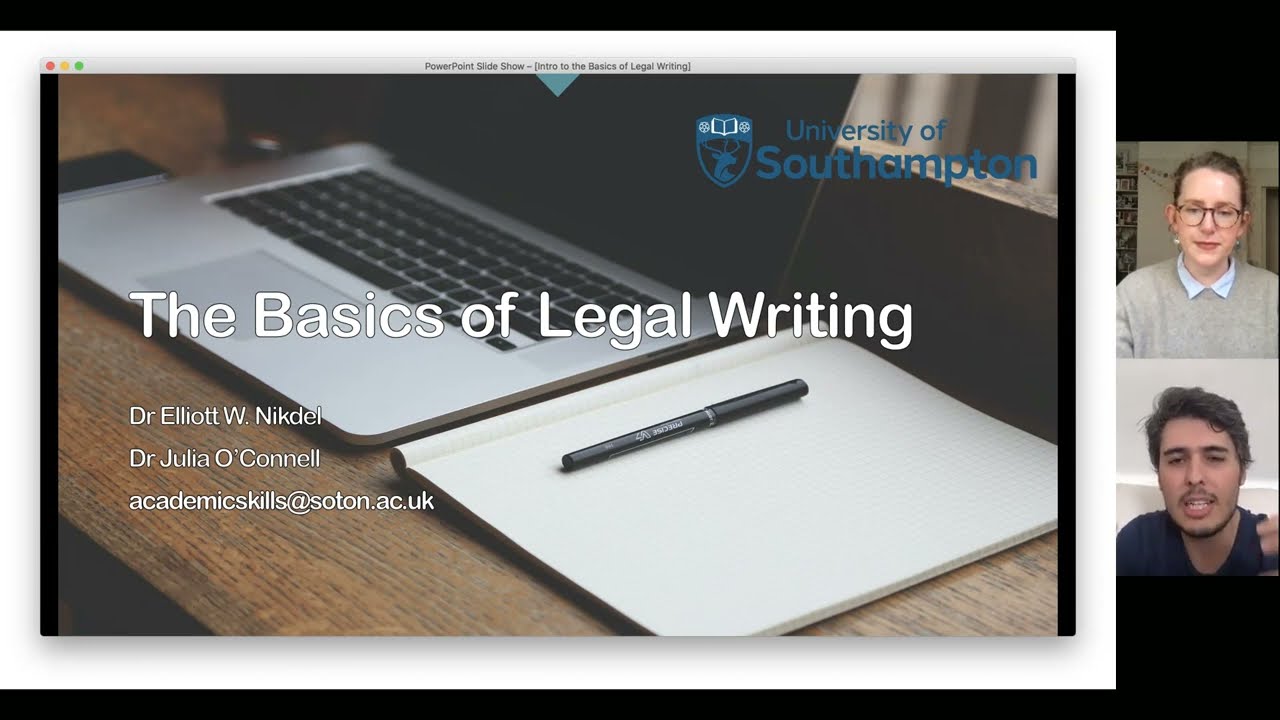 The Basics of Legal Writing: Intro to the Basics of Legal Writing
