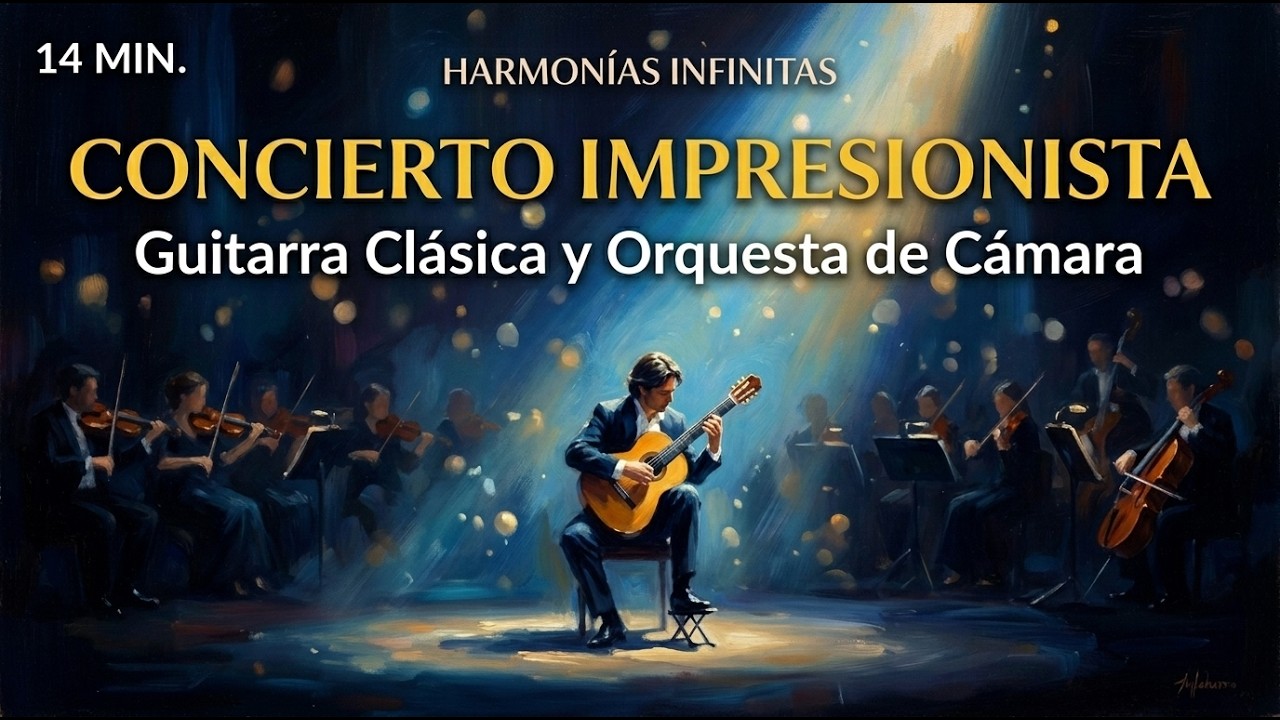 Impressionist Concert - Classical Guitar & Chamber Orchestra (Full Work) 🎼🎸