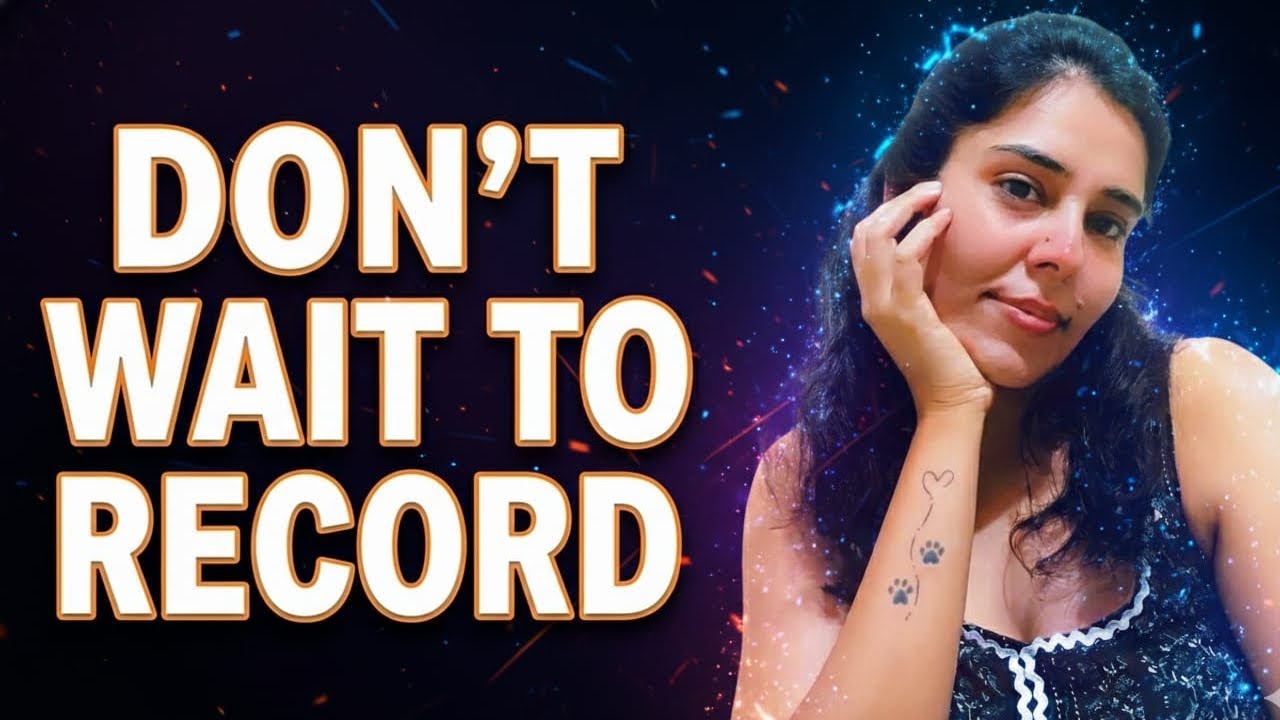 I Wish I Started Recording Earlier...