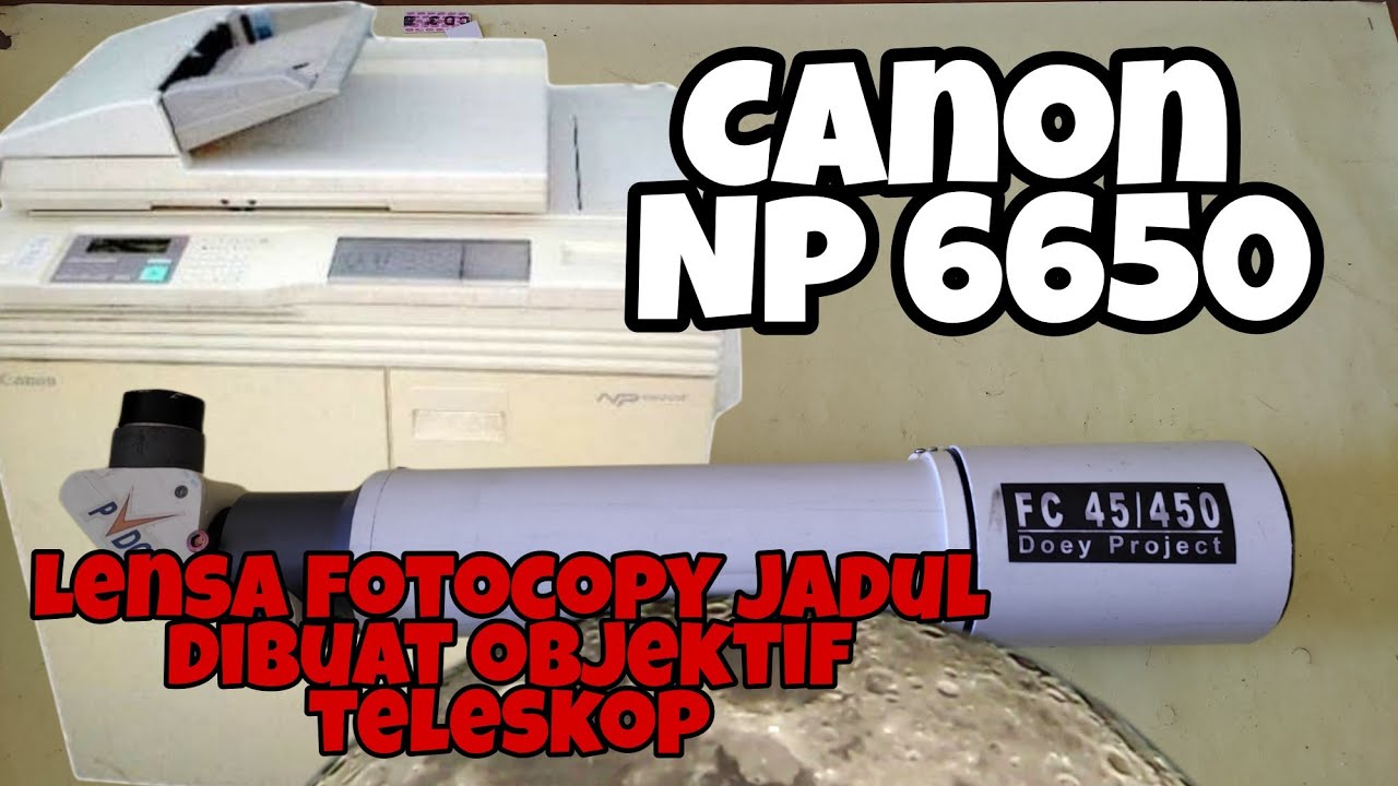 CARA MUDAH MERAKIT TELESKOP DARI LENSA FOTOCOPY || DIY TELESCOPE || Tutorial lengkap