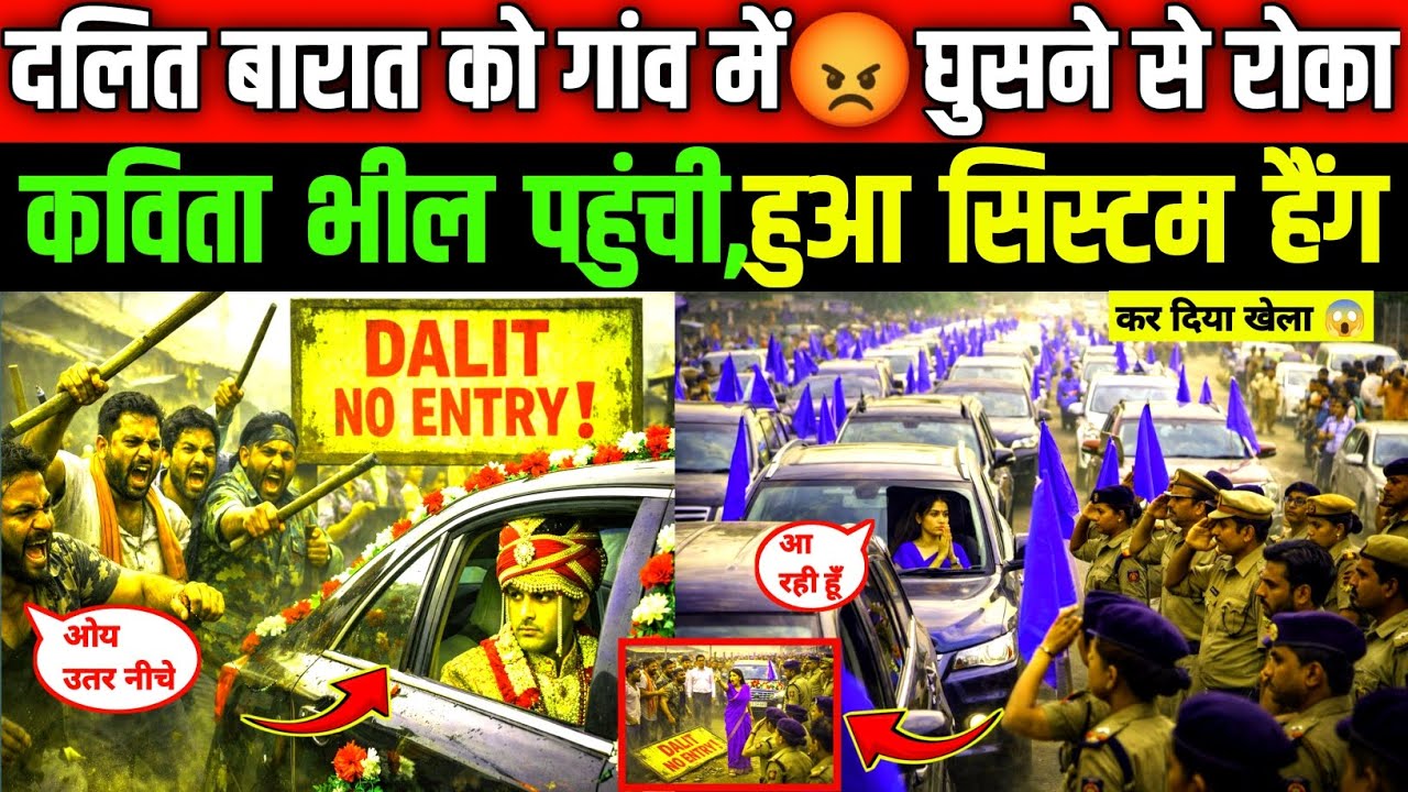😡 दलित बारात को गांव में घुसने से रोका | ⚡ कविता भील पहुंची | 🚨 आगे जो हुआ सिस्टम हिल गया 😱 