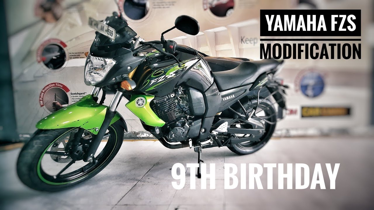 My Bike Birthday | 8 Years of Yamaha FZS | Restoring | Modification | 3M Bike Polishing