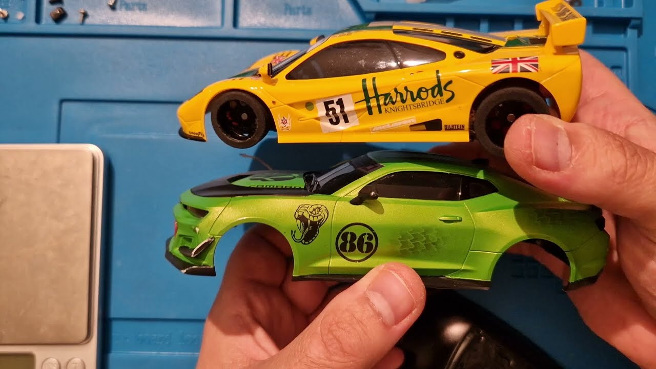 MiniZ Super24 Competition Digital - Slotcar Tuning mit Lexanscheiben - Neu für Challenger & Camaro