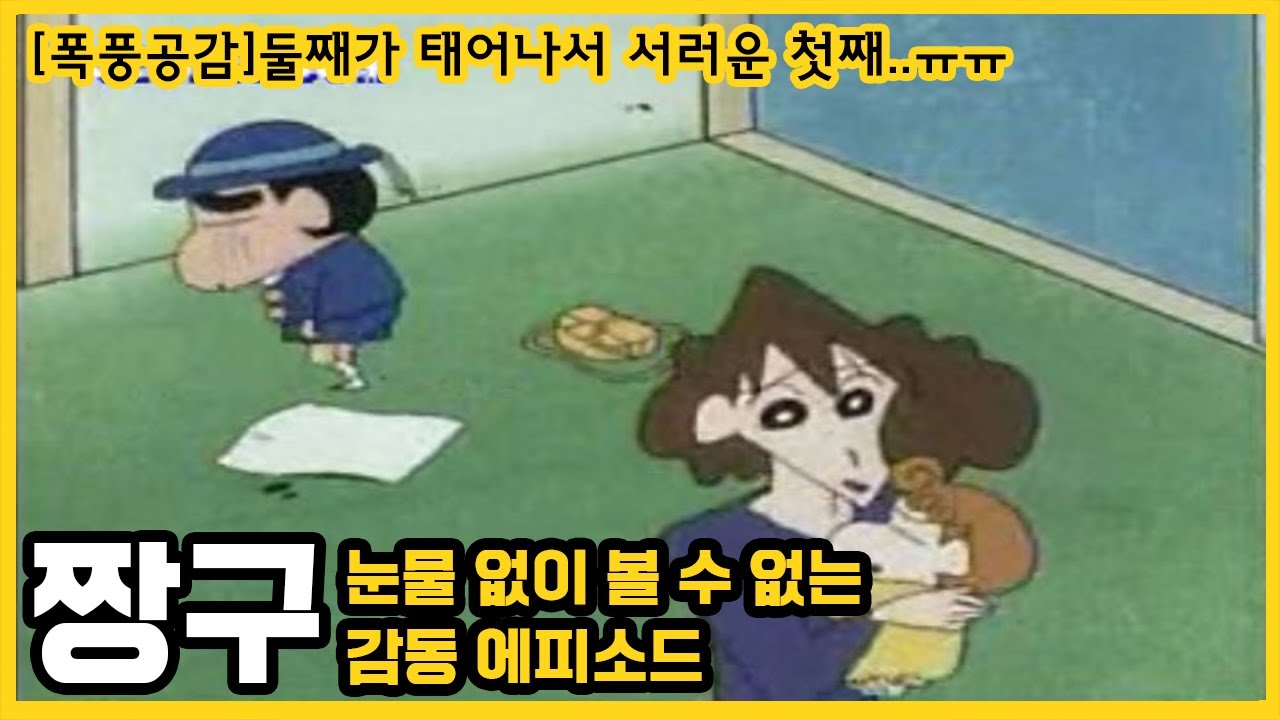 [짱구]눈물 없이 볼 수 없는 감동 에피소드-둘째가 태어나서 슬픈 첫째..
