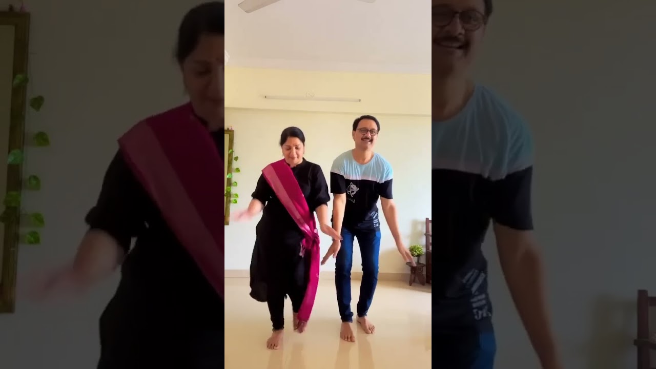 Sunil Barve dacing on trending song with his wife #trending #whatsappstatus #yt #shortsbeta