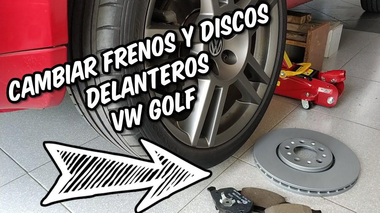 CAMBIAR DISCOS Y FRENOS DELANTEROS VW GOLF CUALQUIER AÑO