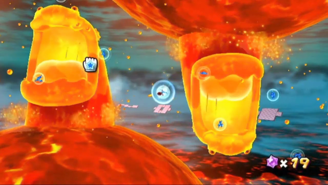 Super Mario Galaxy 2 - Mundo 6 - Galaxia Magma Monstruoso - El Majestuoso mar de magma