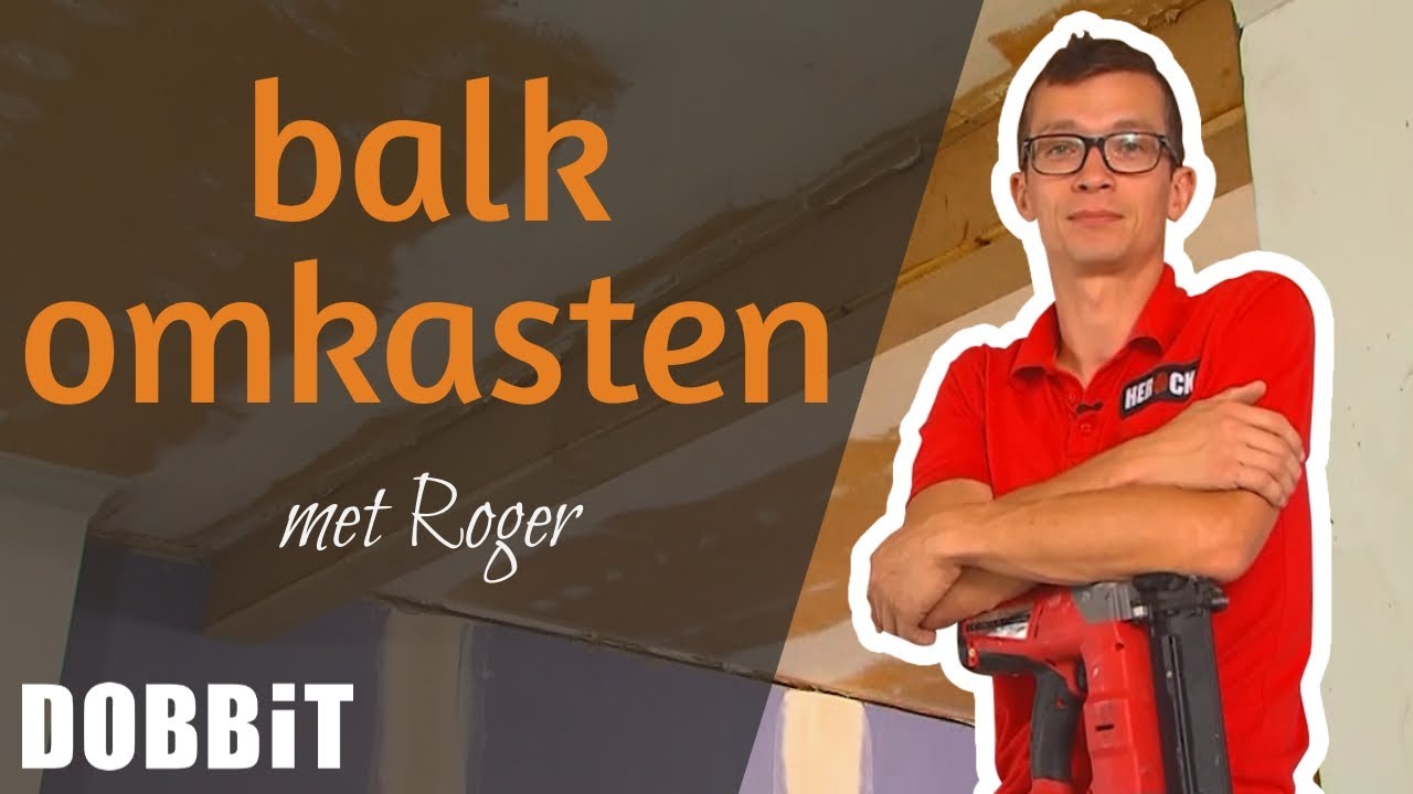 Metalen balk omkasten met Roger