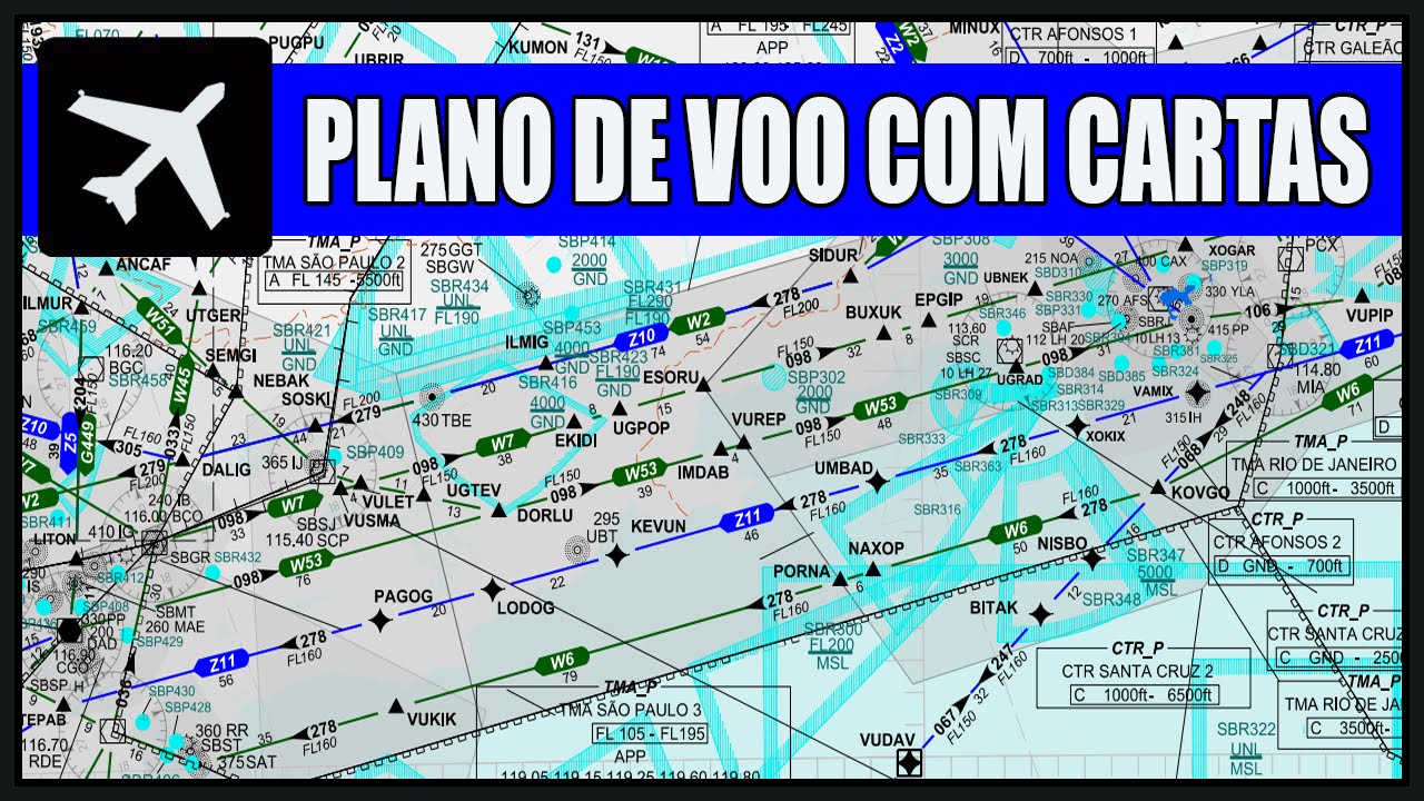 Como fazer um Plano de Voo com Cartas Aéreas