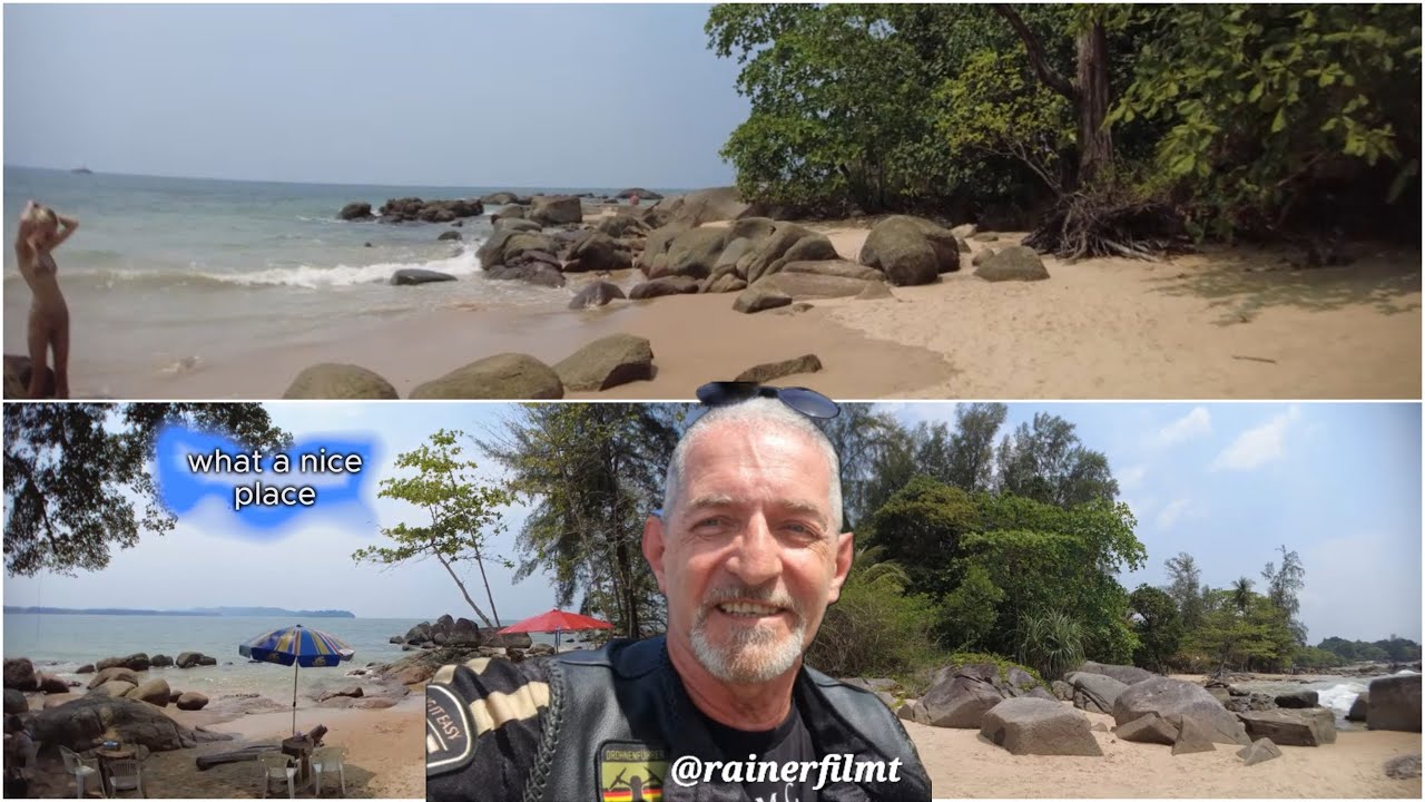 Khao Lak Poseidon Beach Walk Richtung Eden Resort vorbei an Leo Smile Lanna u. my friend.