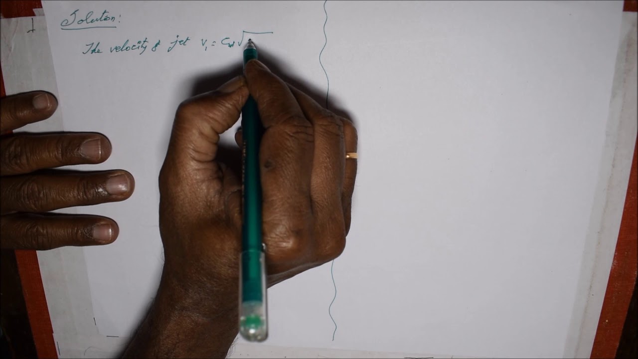 Solved Problem based on Pelton Wheel(1) - M5.08 Fluid Mechanics in Tamil