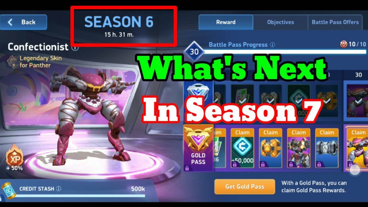 What's Next In Battle Pass Season 7 🤔 Mech Arena News 😈 #mecharena