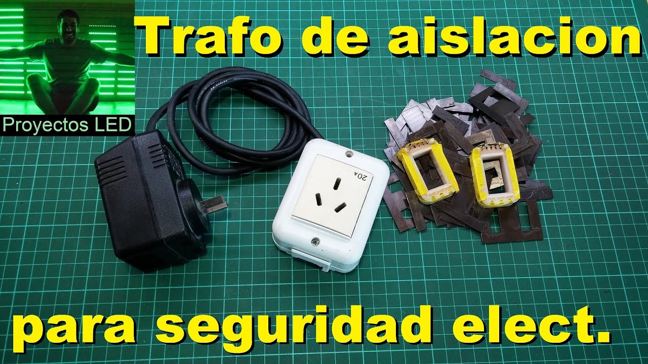 Transformador de aislacion para seguridad electrica, muy facil.