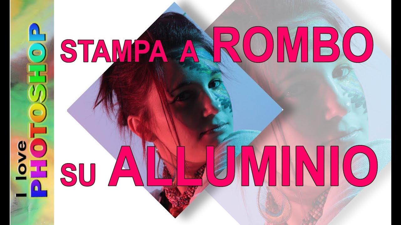 Photoshop tutorial italiano - Stampa pannello a rombo, stampa su alluminio, fotoquadro saal digital