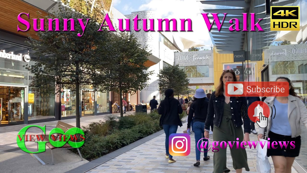 Walking Tour Bracknell Berkshire London England UK Autumn Rain Life Shopping Centre Vlog Part  2