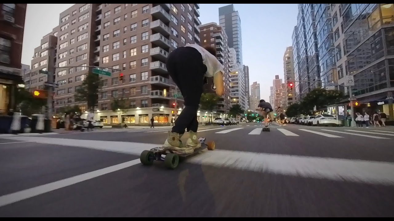 NYC Longboarding with Social Push
