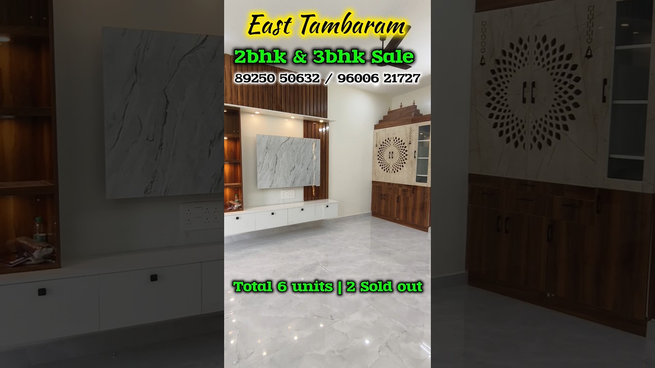 Flats Sale in East Tambaram | Free Modular kitchen & Tv unit 