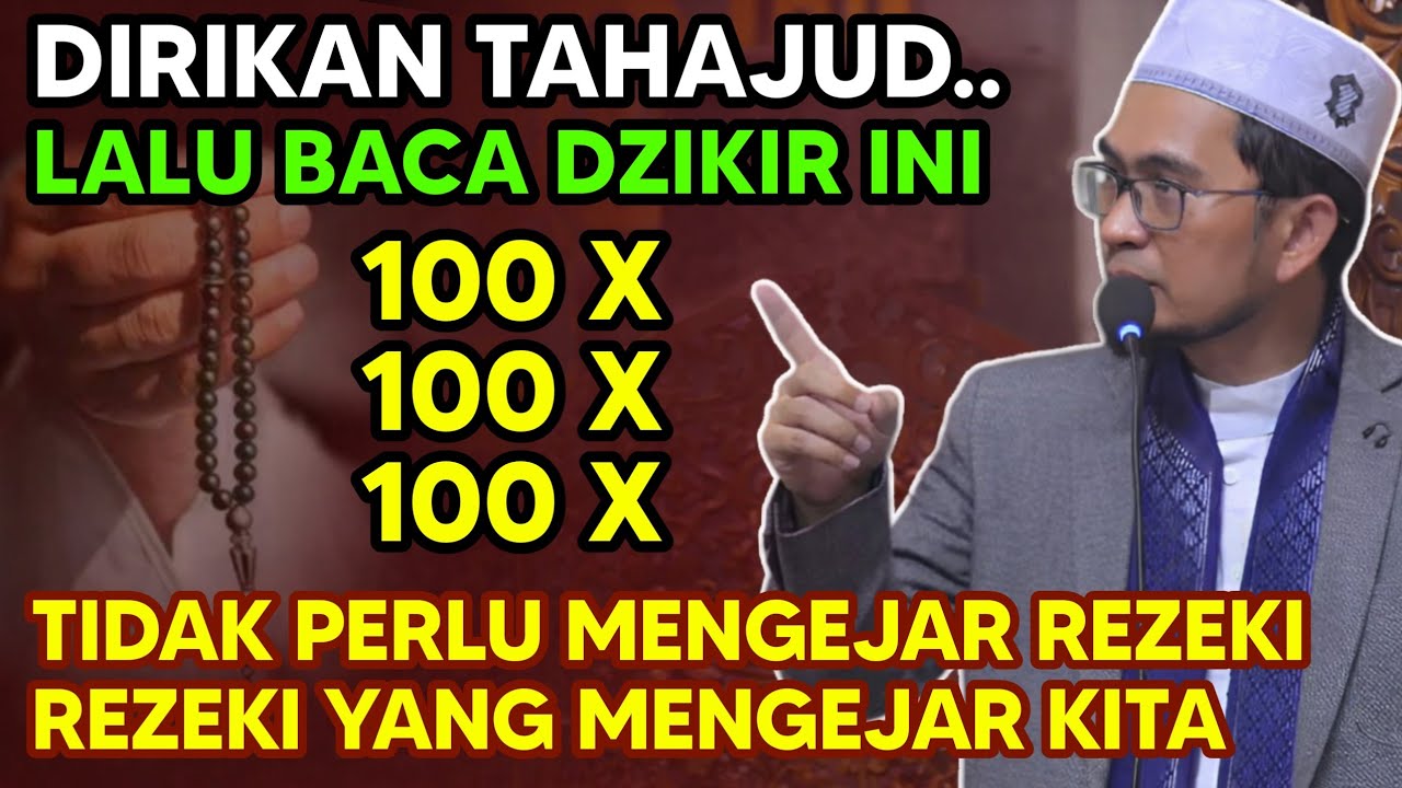Amalan Setelah Sholat Tahajjud, Luangkan 5 Menit Saja Rezeki Lancar dari Allah | Ustadz Adi Hidayat