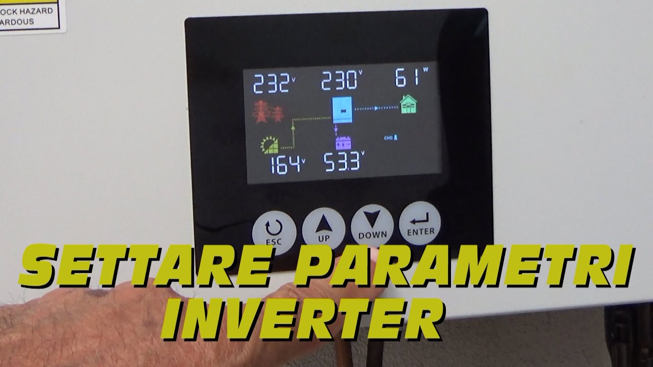 PROGRAMMARE / SETTARE PARAMETRI INVERTER DAXTROMN 6,2kW 48V