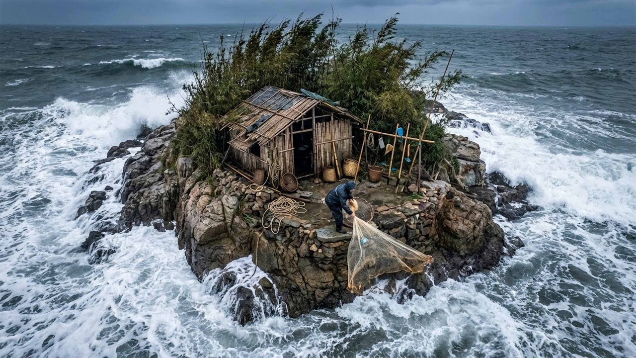 Desafío de 90 días Construir un refugio seguro en una península peligrosa lejos de las zonas urbanas