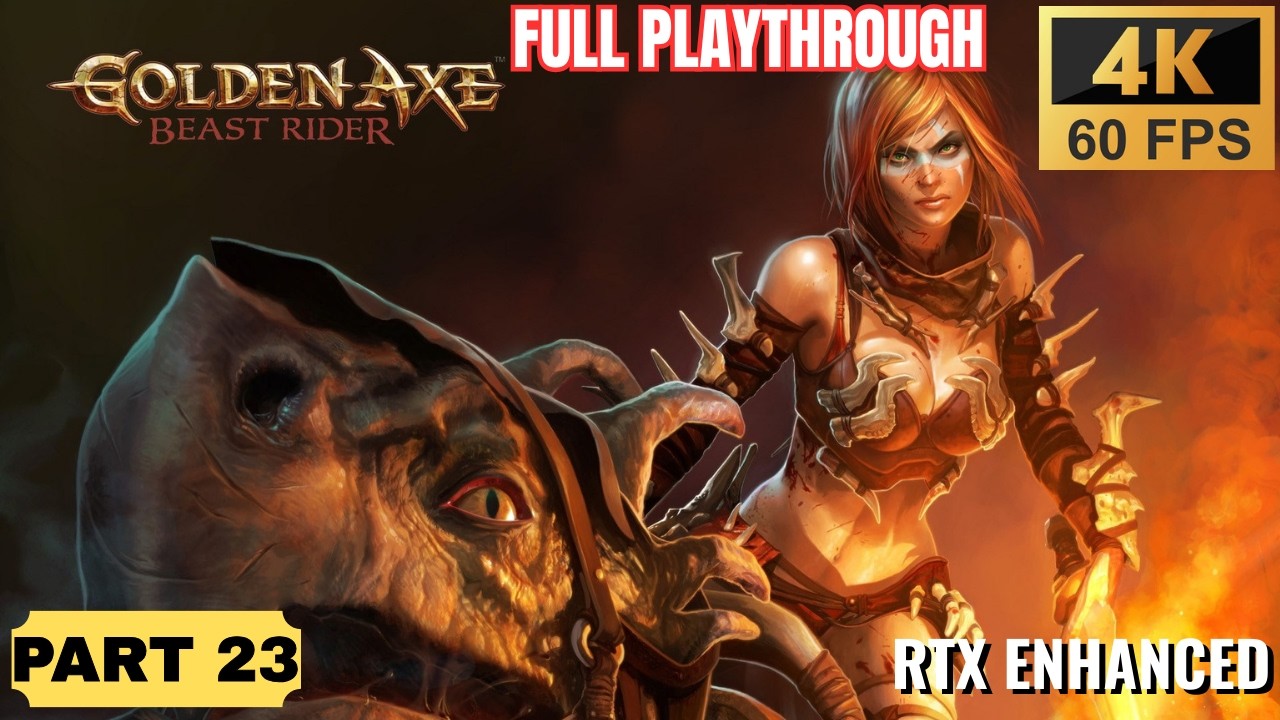 Golden Axe Beast Rider No Commentary Playthrough Part 23 | 4K 60fps