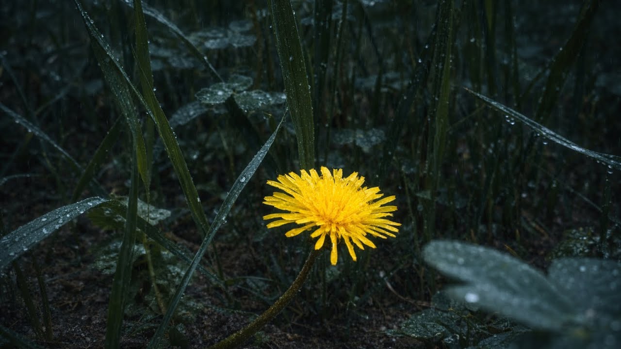 Sleep within 5 minutes with heavy rain in a windy park, overcome insomnia, rain soundASMR, lullaby